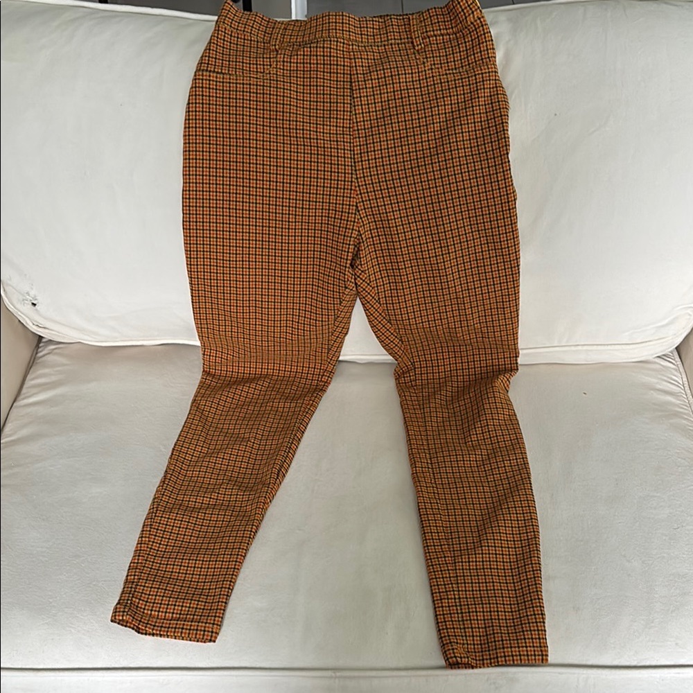 Urban Outfitters Brown Chinos Slim Fit Cotton Blend